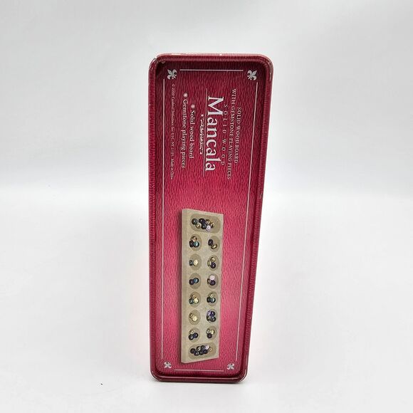 VTG Cardinal Solid Wood Board Mancala with 48 Gemstone Playing Pieces 18002 2000 - Picture 7 of 11